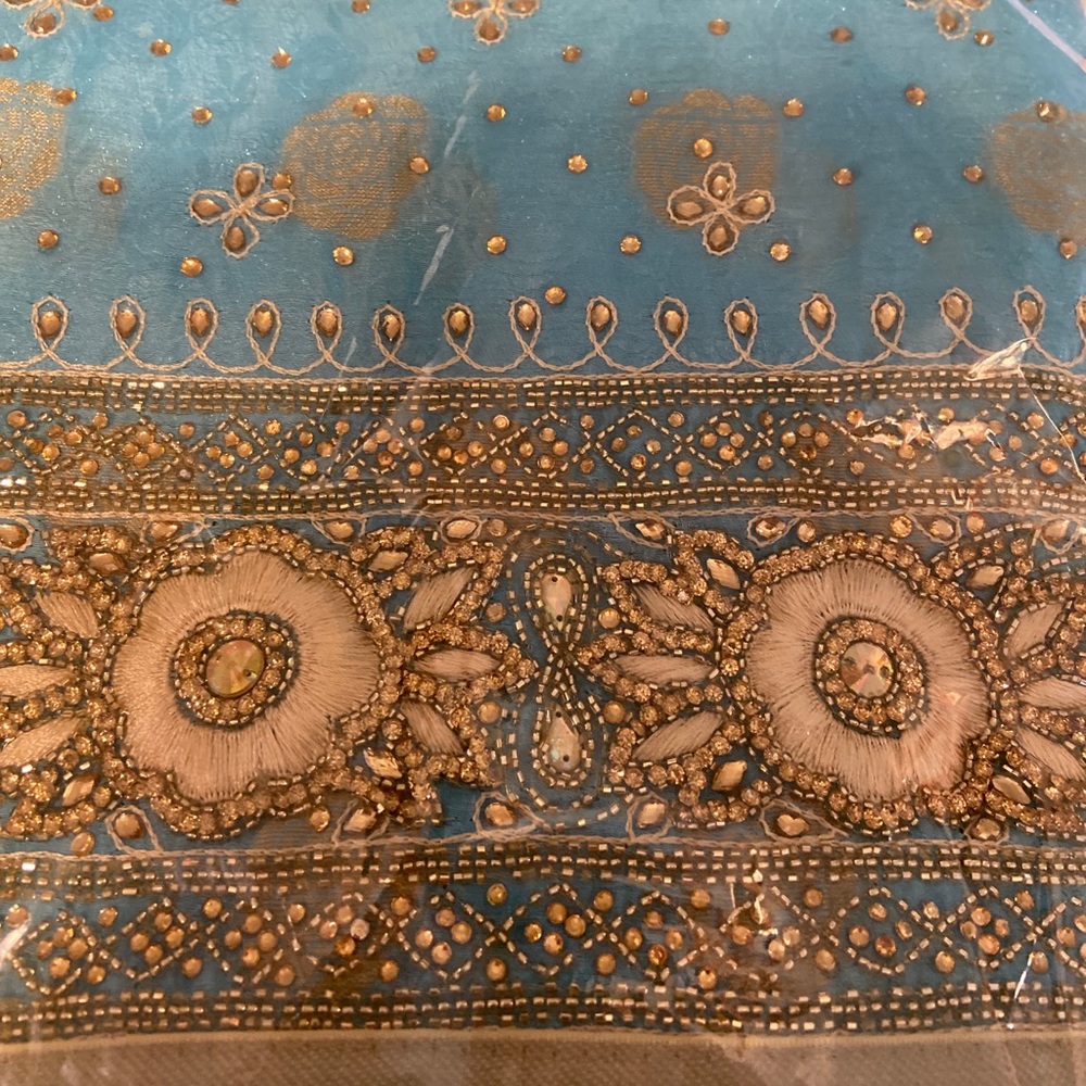 Pakistani Indian Wedding Party Dress.Unstitch.NWOT